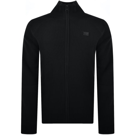 G-Star Raw 3D Biker Knit Jumper Black | Mainline Menswear
